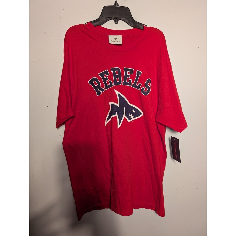 NCAA OleMiss Rebels Tshirt Mens Short Sleeve Crew Neck SZ L Fanatics NWT